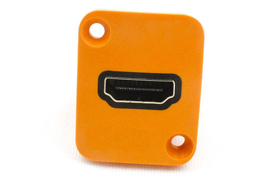 90 Degree 40V 0.5A RJ45 Panel Mount Connector Female To Female