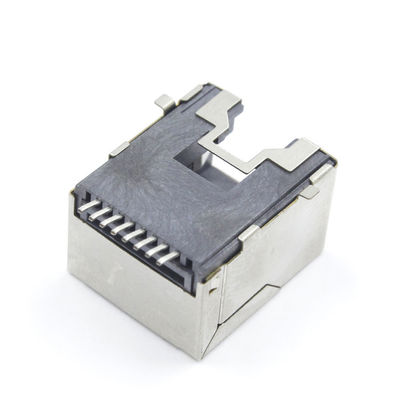 Network Right Angle Rj45 Connector 10 100 Single Port Shielded TM56S811EXX43
