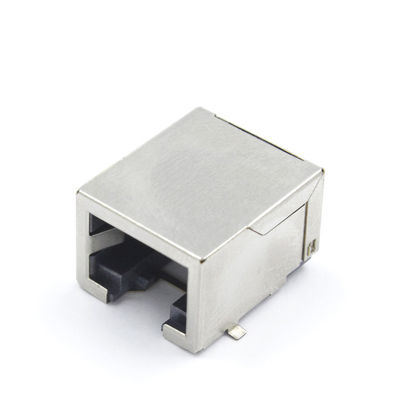 Network Right Angle Rj45 Connector 10 100 Single Port Shielded TM56S811EXX43