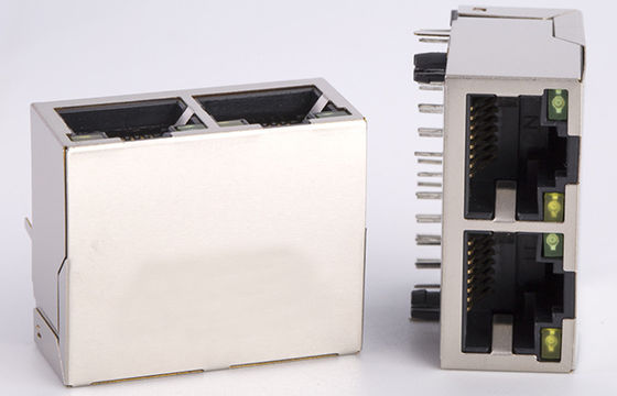 Power Over Ethernet Poe Rj45 Connector With Transformer Single Port 1X2 Tab Up