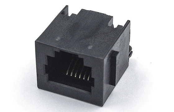 180 Degree Rj11 6p6c Connector By Ear PBT Black Without Transformer TM52T511SBX1B