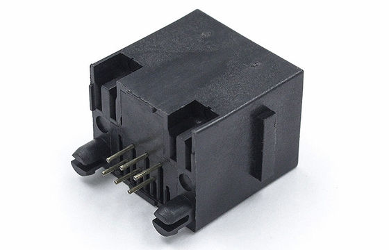 180 Degree Rj11 6p6c Connector By Ear PBT Black Without Transformer TM52T511SBX1B