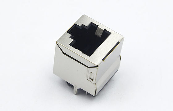 Cat5e Tab Up RJ45 Single Port / Rj45 Network Jack 10 Pins Contacts with Shield  TM52D011EXX41