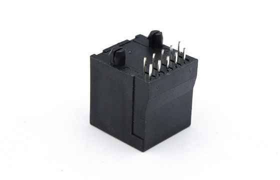 Factory supply good quality rj45 10 Pin connector with black  Top Entry Thru-Hole