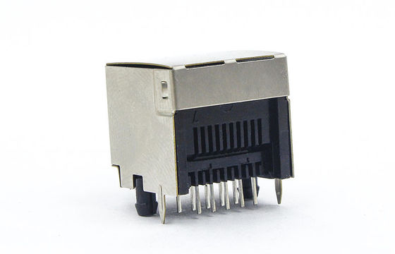 14.80mm 10 Pin Ethernet Connector Without Led And Transformer Pbt Ul94v-0