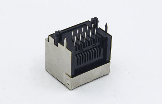 14.80mm 10 Pin Ethernet Connector Without Led And Transformer Pbt Ul94v-0