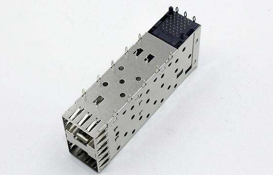 2x1 Sfp Cage Connector / Sfp Port Connector 250 Mating Cycles Min Durability