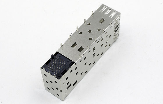 2x1 Sfp Cage Connector / Sfp Port Connector 250 Mating Cycles Min Durability