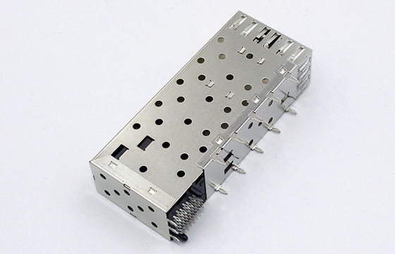 2x1 Sfp Cage Connector / Sfp Port Connector 250 Mating Cycles Min Durability
