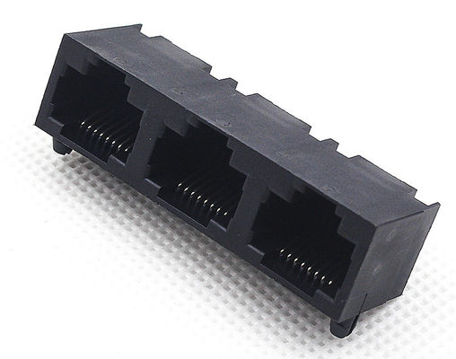 Rj45 Pcb Socket 8 Positions 8 Contacts 1X3 Port Without Magnetic TM5JA813SXX12