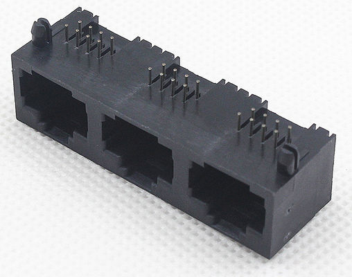 Rj45 Pcb Socket 8 Positions 8 Contacts 1X3 Port Without Magnetic TM5JA813SXX12