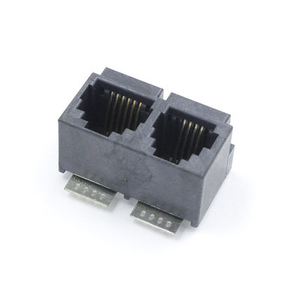 LCP UL94V-0 1X2 SMD Rj11 Pcb Socket Tab UP TM52DSMT6612S 6P + 4P ISO9001