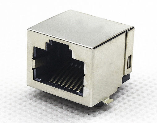 Ethernet Shielded Rj45 Jack Single Port Tab Up 125 Volt TM5JS811EXX15