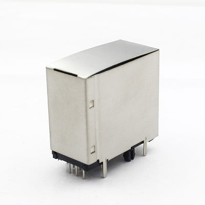 6 Positions Rj11 Shielded Connector 2X1 Port 90 Degree Modular TM59B521EXX11