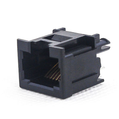 One Port Rj45 Pcb Connector Flat Needle Unshielded 180 DegreeTM52T811SXX41