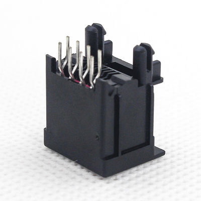 One Port Rj45 Pcb Connector Flat Needle Unshielded 180 DegreeTM52T811SXX41