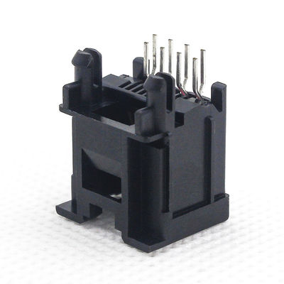 One Port Rj45 Pcb Connector Flat Needle Unshielded 180 DegreeTM52T811SXX41