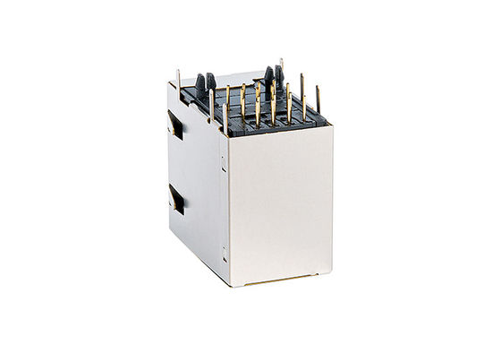 Ethernet RJ45 Dual Connector / Cat5 Rj45 Jack 8 Ports 2X1 TM59B821T2X11