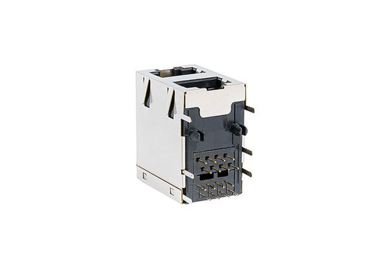Ethernet RJ45 Dual Connector / Cat5 Rj45 Jack 8 Ports 2X1 TM59B821T2X11