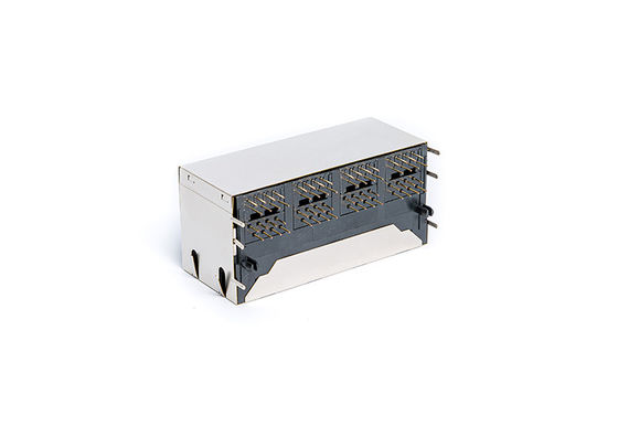 Cat3 Cat5 Rj45 Dual Connector Shielded Magnetics Stack Jack Tm59b824t2x12
