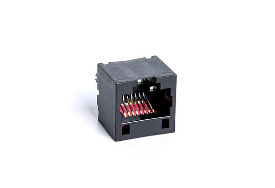 Female Rj45 Connector 8P8C Height 12.70 Mm PBT Red UL94V-0 RoHS TM52F811SXX42