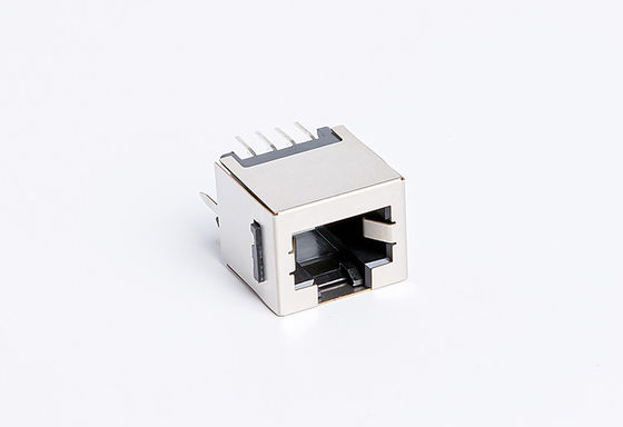 Shielded RJ45 PCB Connector Tab Up 1X1 Port Without Magnetic Height 16.30mm TM52T811EBX43