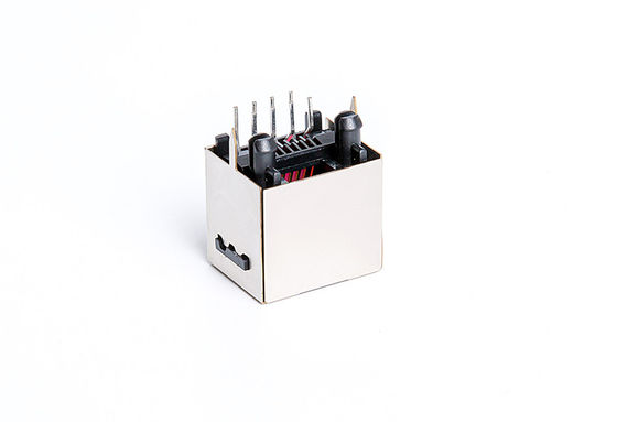 Shielded RJ45 PCB Connector Tab Up 1X1 Port Without Magnetic Height 16.30mm TM52T811EBX43