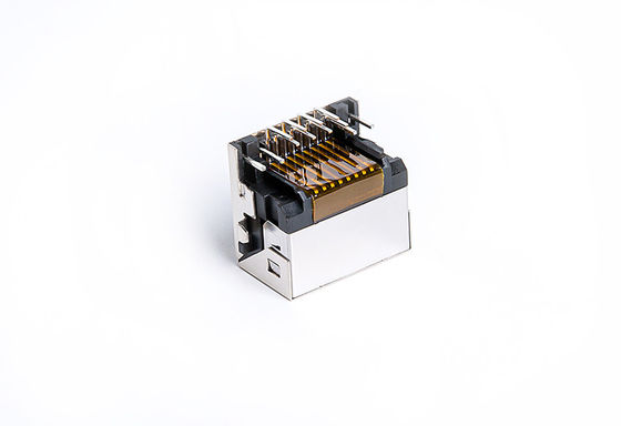 Vertical 8P8C Magnetic Rj45 Connector Without Integrated Magnetics TM58D811EX11K