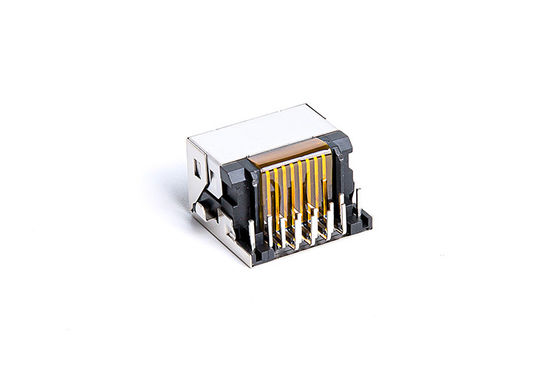 Vertical 8P8C Magnetic Rj45 Connector Without Integrated Magnetics TM58D811EX11K
