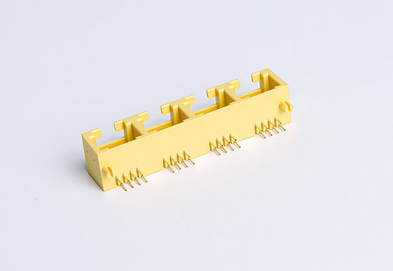 1X4 YGNL RJ45 PCB Connector / 100base - Tx 4 Port Ethernet Jack TM53B814SXX1B