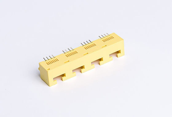 1X4 YGNL RJ45 PCB Connector / 100base - Tx 4 Port Ethernet Jack TM53B814SXX1B