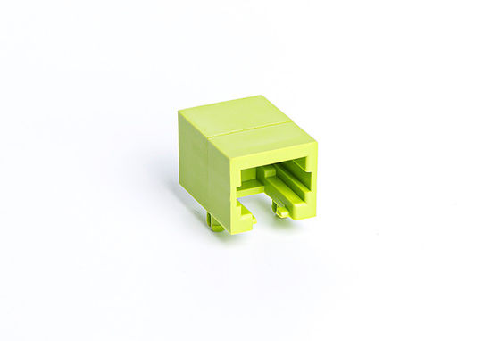 Mini RJ11 Female Connector Tab Down Side Entry 6 Position 4 Contacts Plastic Housing