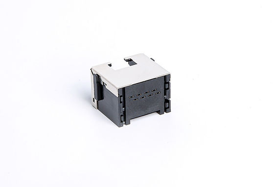 Copper Alloy Shielded RJ45 Single Port / Rj45 8p8c Jack Without LED TMCPS811EXX1