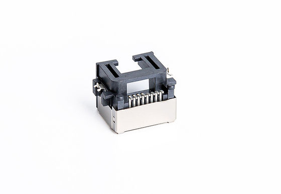 rj45 smt connector Single Port  Shield Mounting Without Magnetics TM58S811EXX11