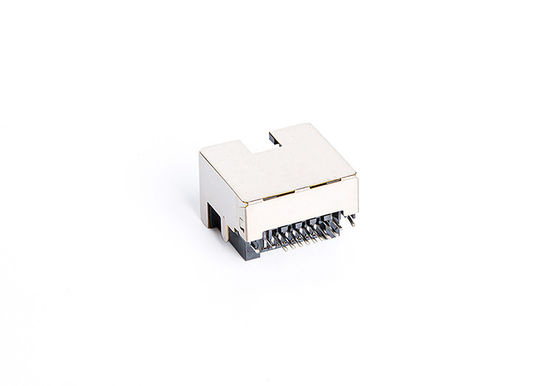 Offset Type Rugged SMT RJ45 Jack / Tab Up Surface Mount Rj45 Connector TM58S811EXX1K