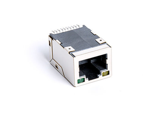 LATCH Up SMT 10 100 Shielded Rj45 Jack Tab Up DIP Mounting TM811BD2AAB016007