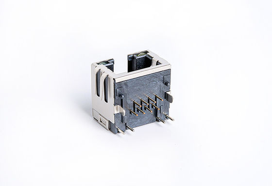 Tab UP RJ45 PCB Connector / RJ45 Modular Jack EMI-Finger TM5JE811T2216