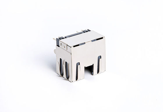 Tab UP RJ45 PCB Connector / RJ45 Modular Jack EMI-Finger TM5JE811T2216