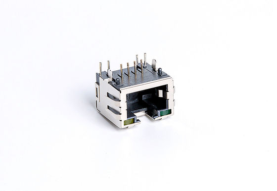 Tab UP RJ45 PCB Connector / RJ45 Modular Jack EMI-Finger TM5JE811T2216