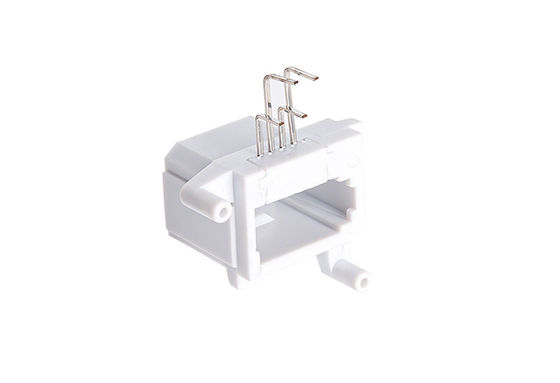 Cate5e 6P4C Vertical Terminal Uk Rj11 Connector Pcb Modular Jack 125 V