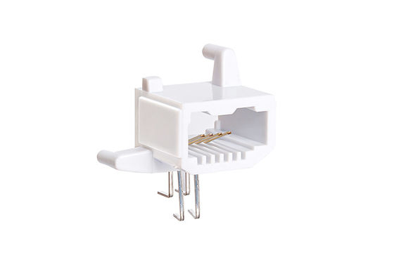 Cate5e 6P4C Vertical Terminal Uk Rj11 Connector Pcb Modular Jack 125 V