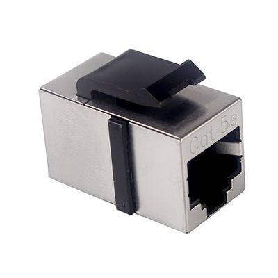 UL94V 0 Shielded Cat5e RJ45 Cable Coupler Modular Keystone Connector