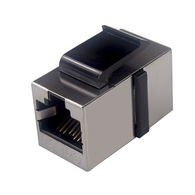 UL94V 0 Shielded Cat5e RJ45 Cable Coupler Modular Keystone Connector