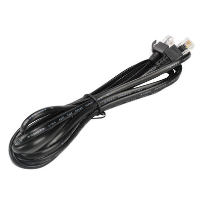 26AWG*4C 6P4C RJ11 Plug To Plug PVC Telephone Cable
