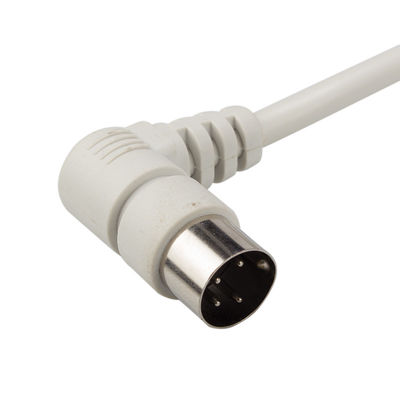 Right Angle Male 4PIN To 2PIN Spring Motor DIN Connector Cable
