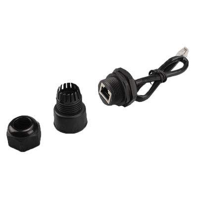 ISO9001 RJ45 Male To Female Network Cable 125V 1.5A With ABS Housing