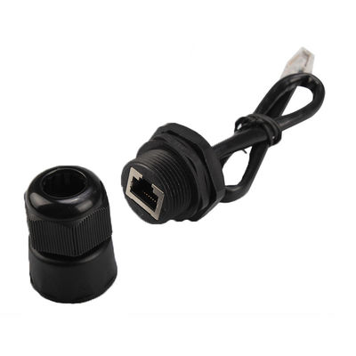ISO9001 RJ45 Male To Female Network Cable 125V 1.5A With ABS Housing