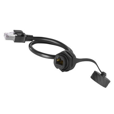 8P8C Male To Female RJ45 Network Cable With Waterproof Sets And Dust Cover