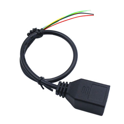 Ethernet Connector Cable RJ45 To 1.0 HSG Tieline Black PVC UL94V-0 RoHS