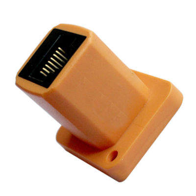 Panel RJ45 Female Adapter Straight Extension 8 Terminals 180 Degree Orientation